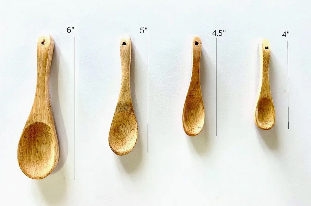 2 Pot Holder With 4 Spice Spoons Set - Premium Cotton Printed Plus - 100 % cotton - Ivory / Black