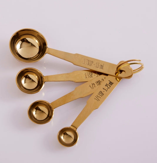 Brass Coated Measuring Spoons