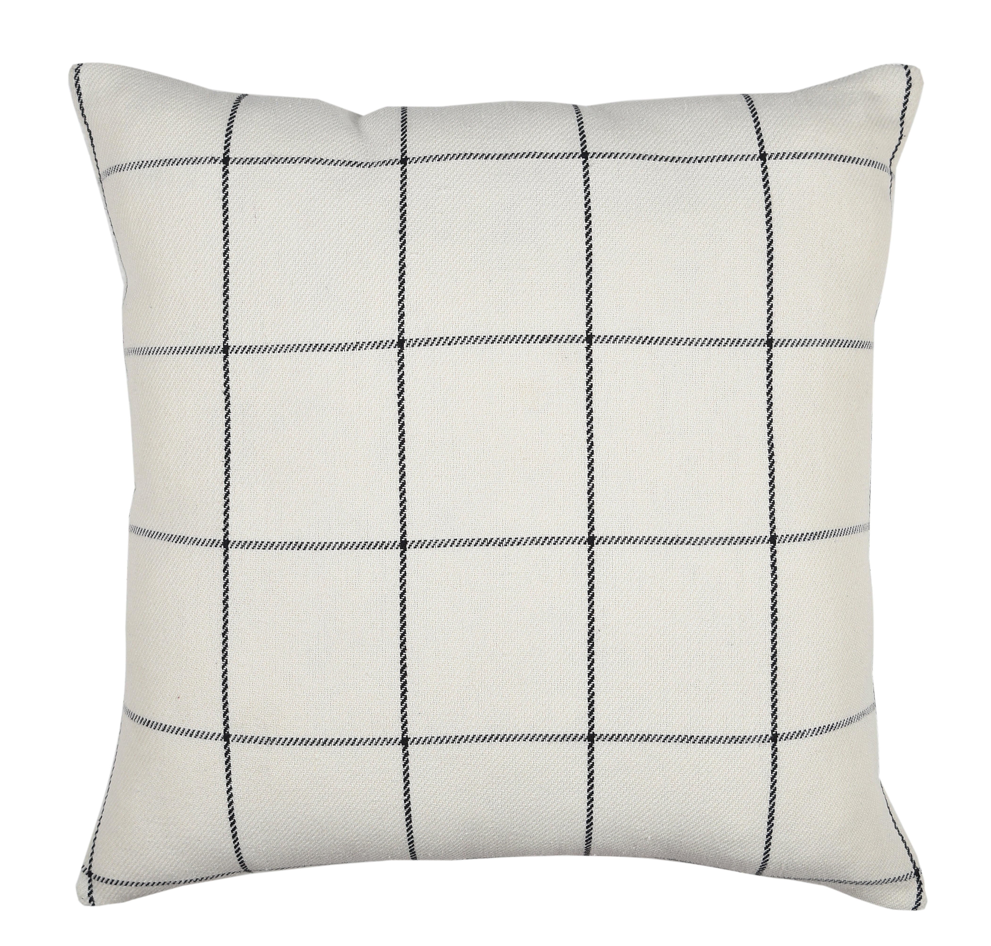 Cotton Checks Throw with Pillow Cover