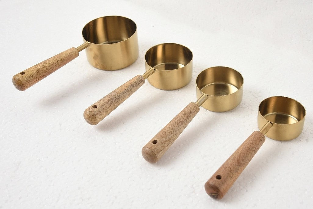 Brass Coated Measuring Cups Sets