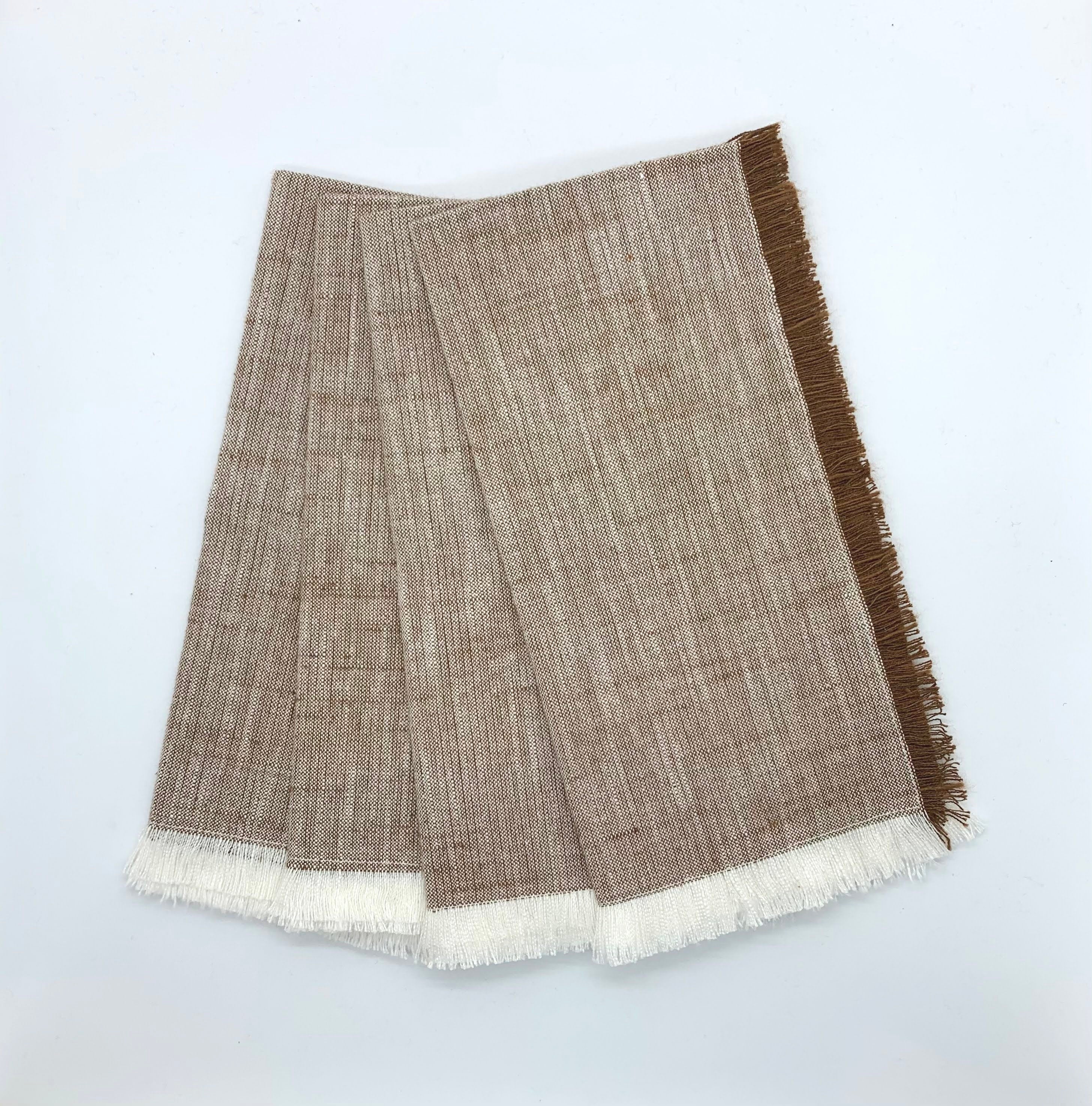 Cotton Fringe Napkins - Set of 4- 100% Cotton - Mocha