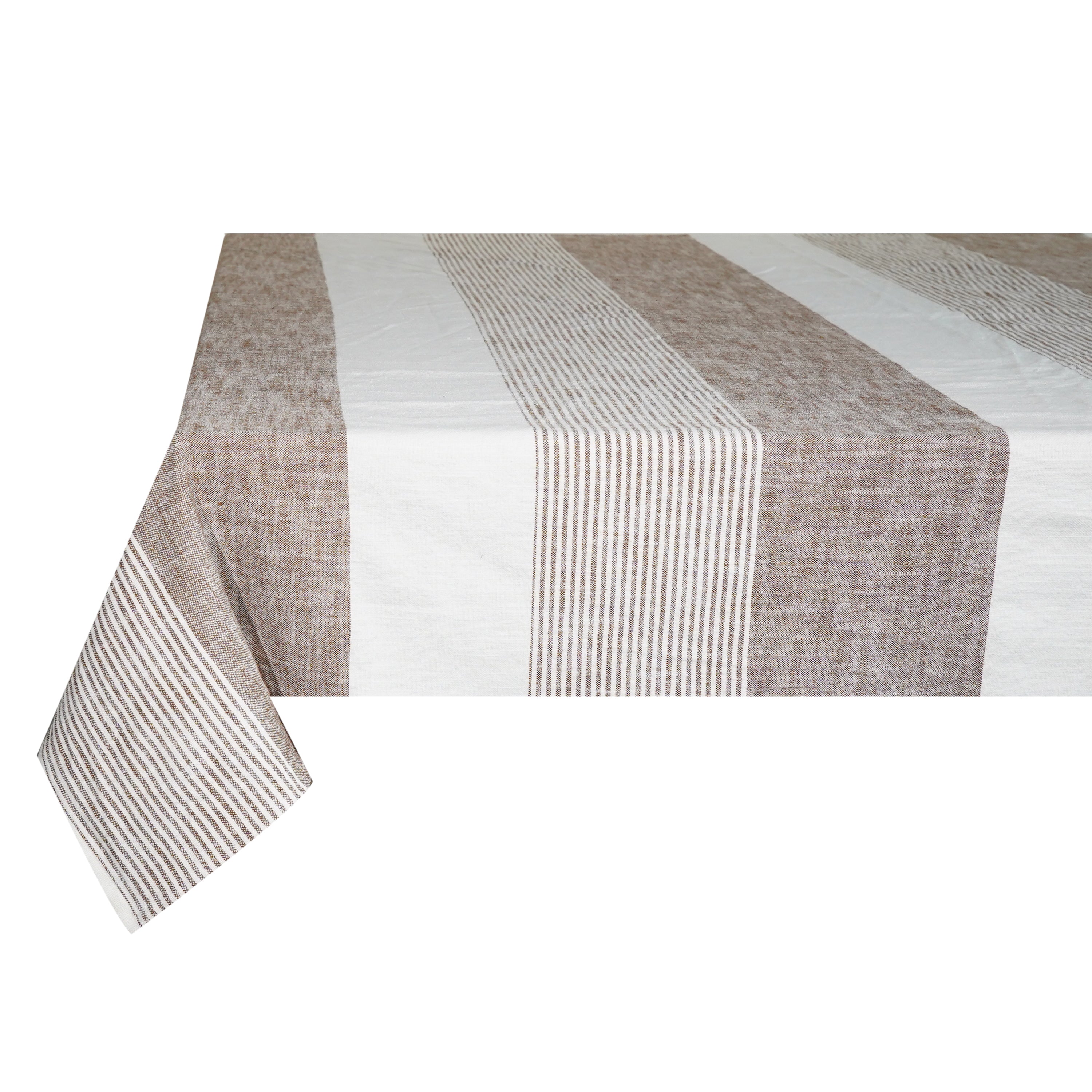 Cuisine Stripes 100% Cotton Tablecloth