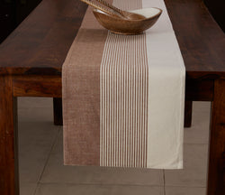 Cuisine Stripes - Runner 100% Cotton - Mocha